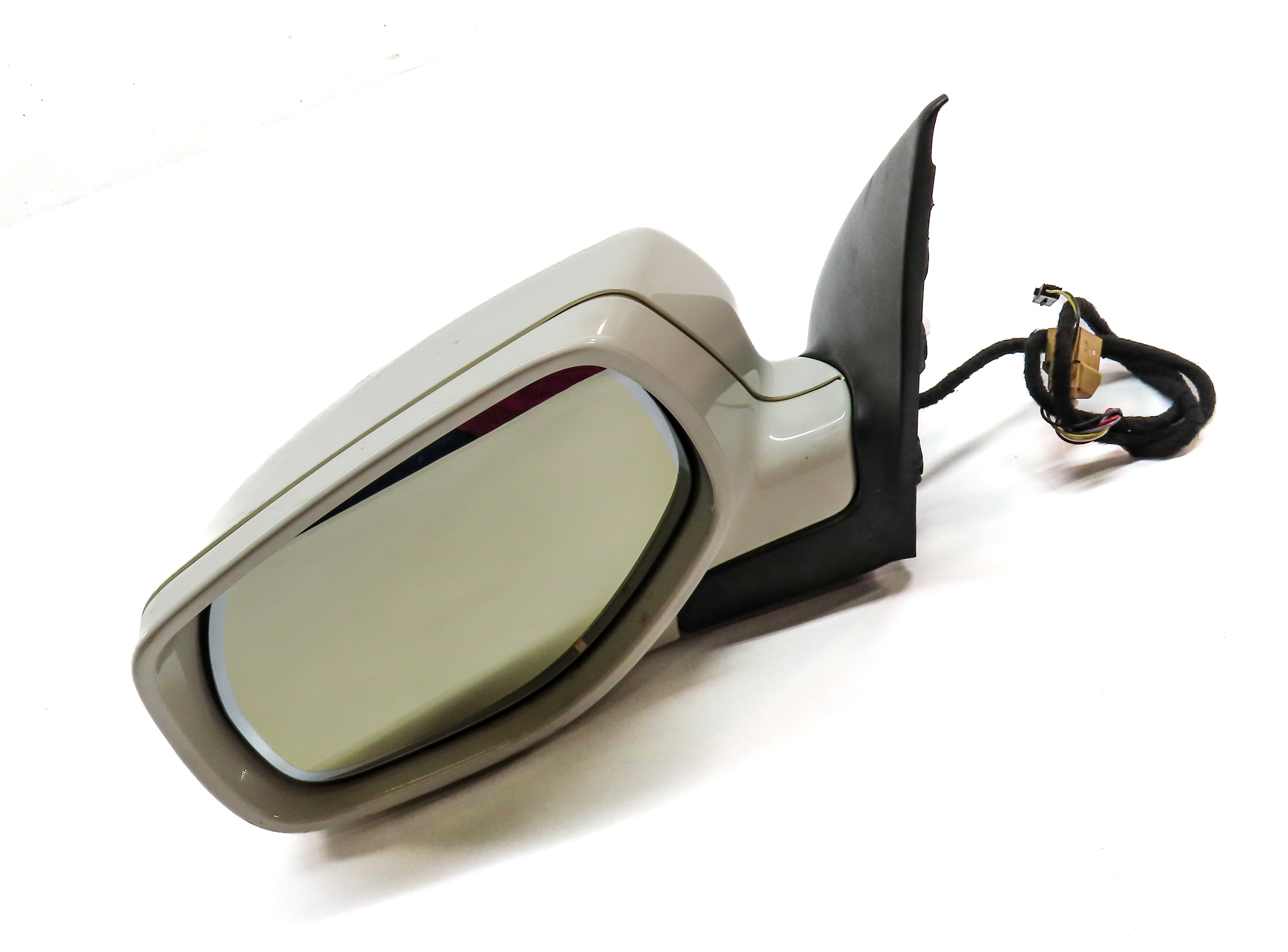 2008-2010 PORSCHE CAYENNE (957) LEFT P-FOLD HEATED AUTODIM MEMORY MIRROR (White) — exact item pictured